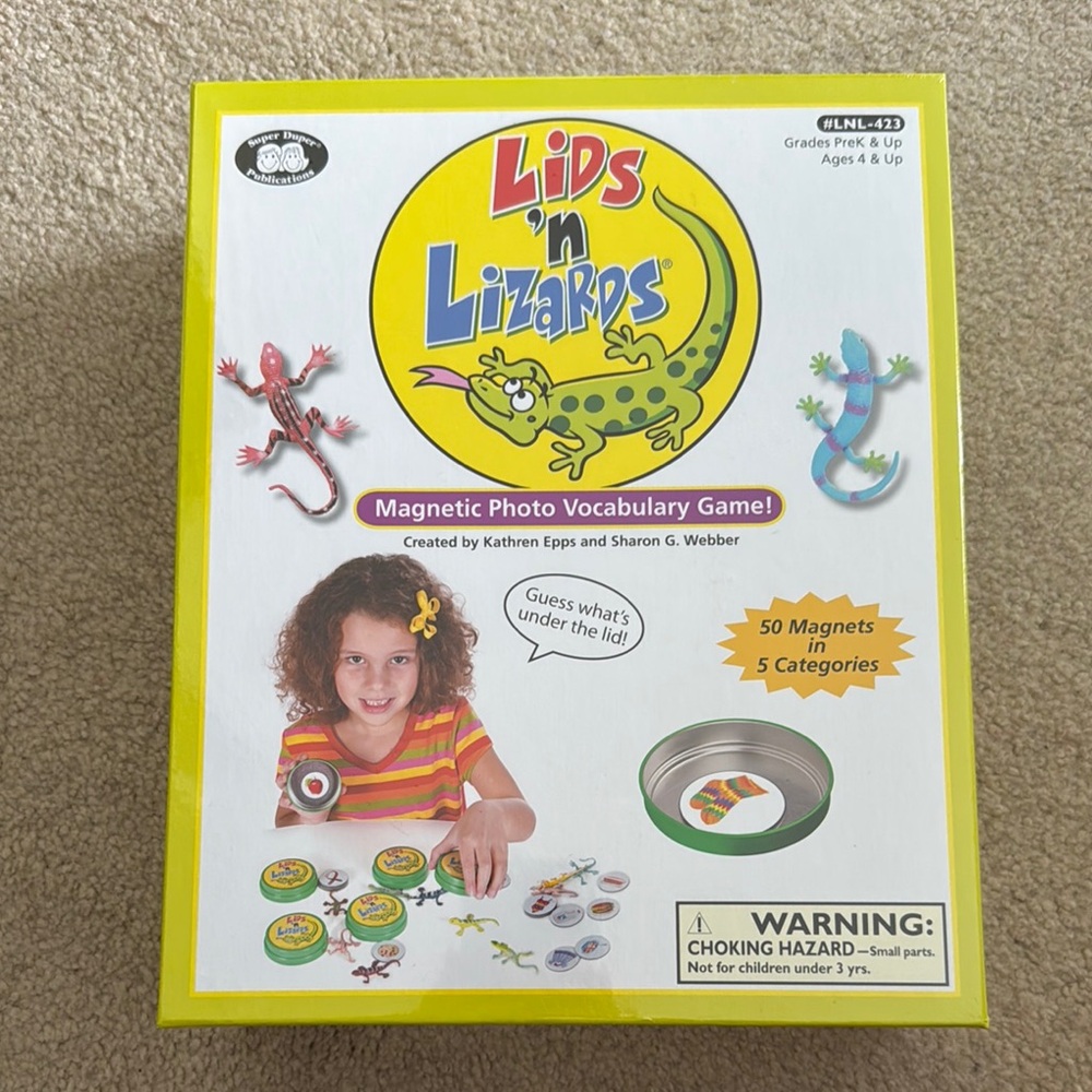Lids 'n Lizards Magnetic Photo Vocabulary Game